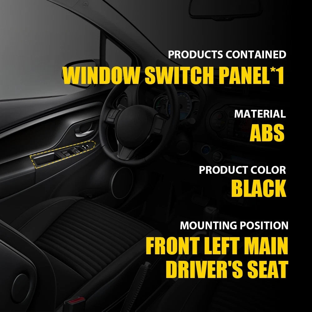 Power Window Switch Bezel Trim for Toyota Yaris L LE SE (2012â2014)