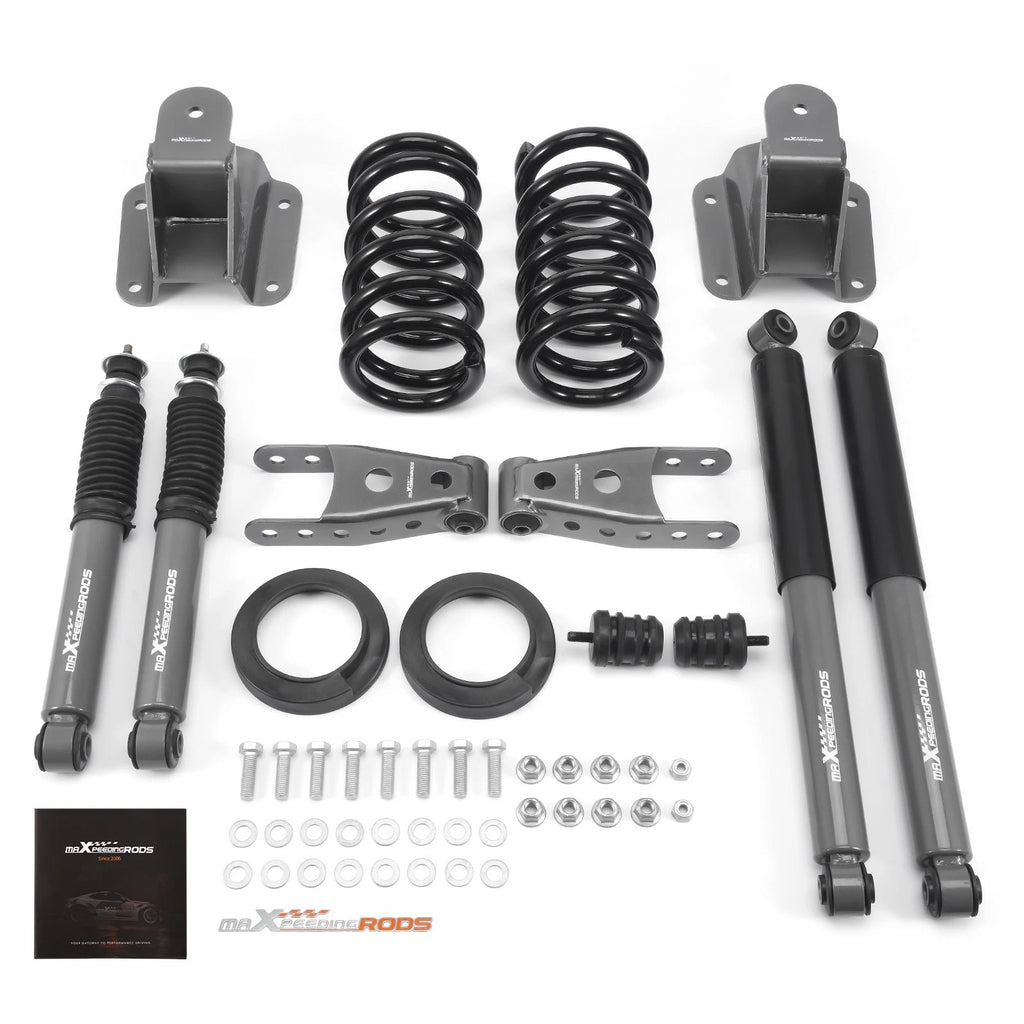Complete Drop Height Kit for Dodge Ram 1500 2WD V8 (1994–1999) Front 2-3" Rear 4"