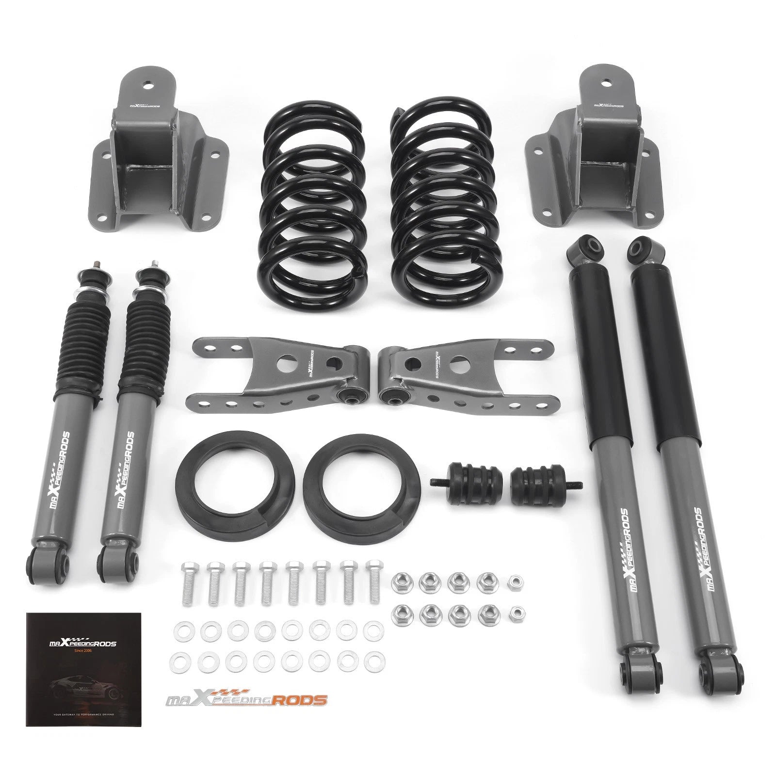 Complete Drop Height Kit for Dodge Ram 1500 2WD V8 (1994–1999) Front 2-3" Rear 4"