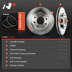 Front Disc Brake Rotors for Hyundai Tiburon Elantra Mitsubishi Galant