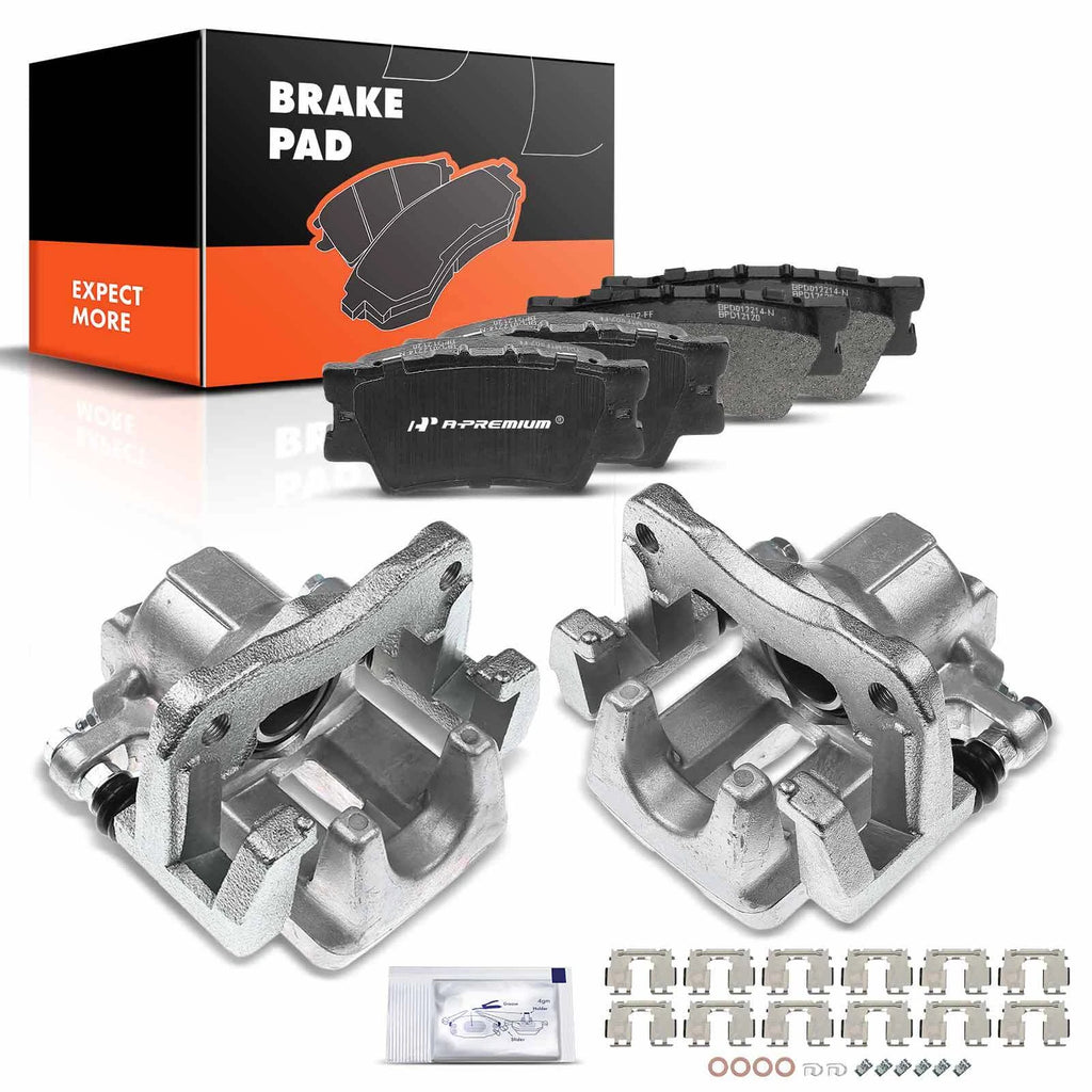 Ceramic Brake Pads and Rear Brake Caliper for Toyota RAV4 (2012–2012)