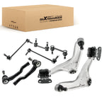 Set of 8 Front Lower Control Arms Tie Rods Sway Bar Kits for Ford Fusion MKZ (2013–2020)