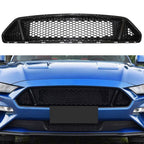Front Upper Grille Mesh Grill Honeycomb Black ABS for Ford Mustang (2018–2021)