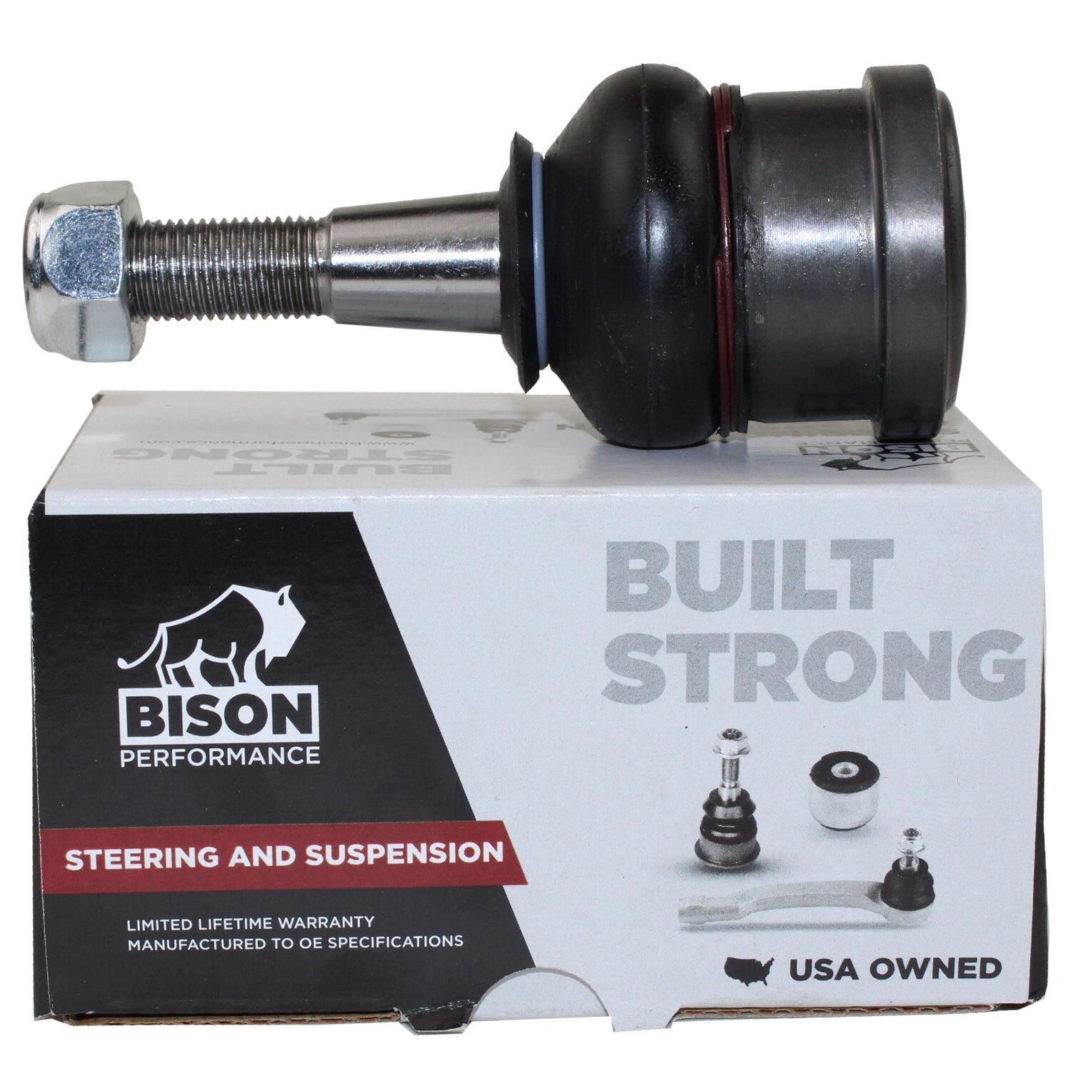 Bison Performance Front Lower Steel Suspension Ball Joint for Chrysler Dodge