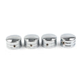 Set of 4 Chrome Spark Plug Head Bolt Cap Covers for Harley Twin Cam (1999–2017)