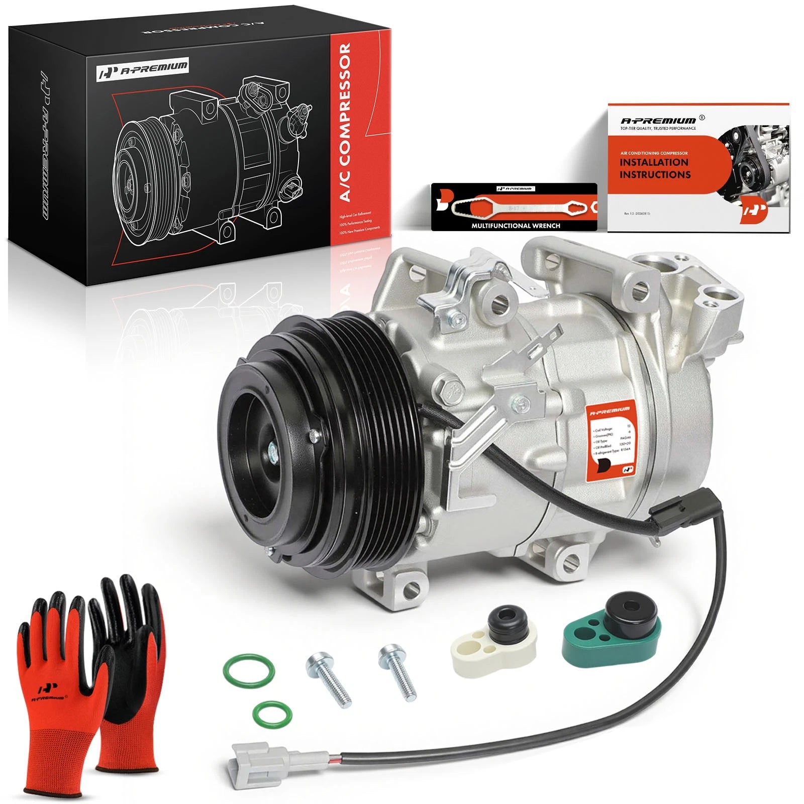 A/C Compressor with Clutch for Nissan Rogue (2013–2020)