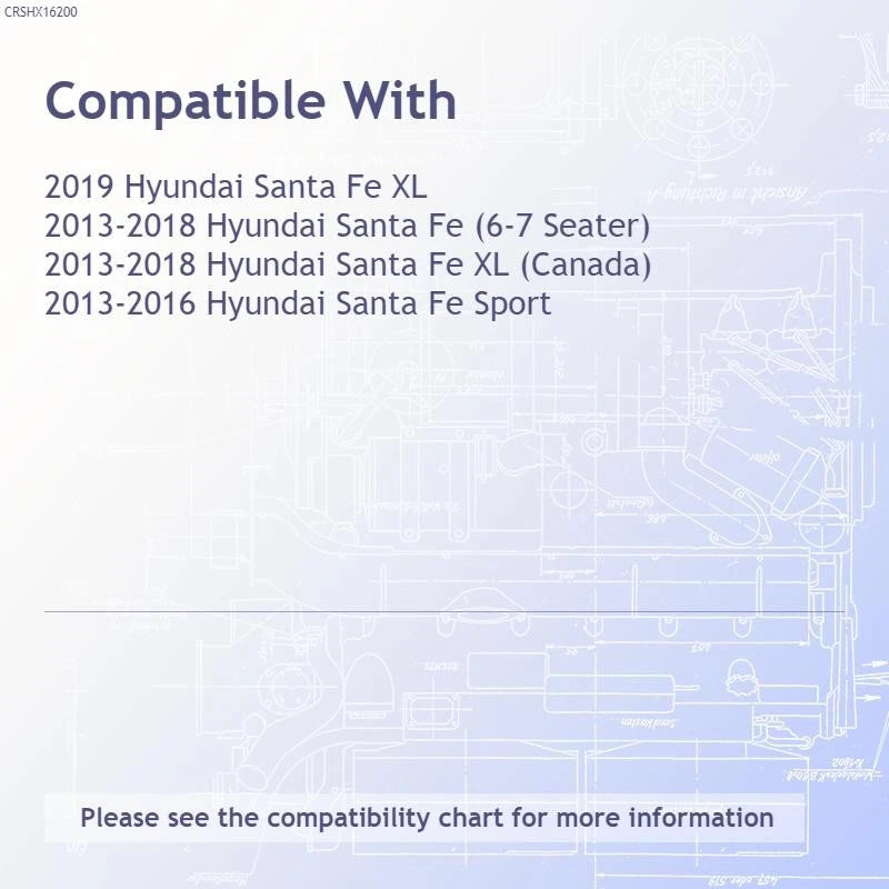 Replacement Driver Side Hood Hinge for Hyundai Santa Fe XL (2019–2019)