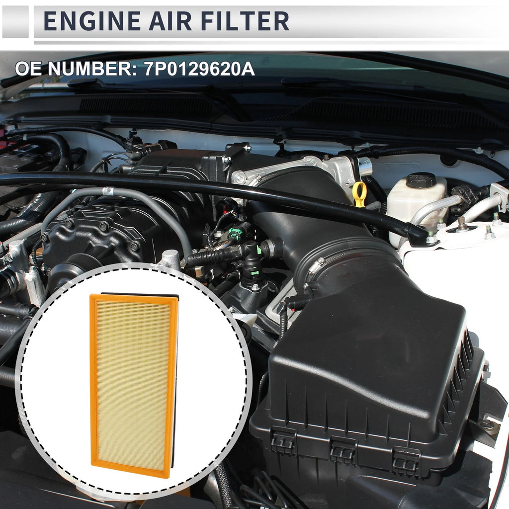 Engine Air Filter No. 7P0129620A for Volkswagen Touareg 3.0L 3.6L (2011–2017)