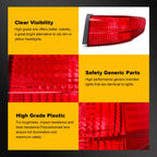 Tail Light Assembly for Honda Accord Sedan (2003–2004) Red Housing Right Side