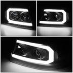 LED DRL Sequential Signal Projector Headlights for Ford F150 (2004–2008)