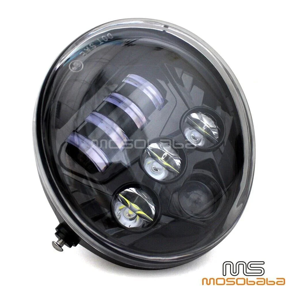 DOT LED Headlight w/ DRL for Harley VRSC VRSCA VRSCAW VRSB VRSF (2002-2023)
