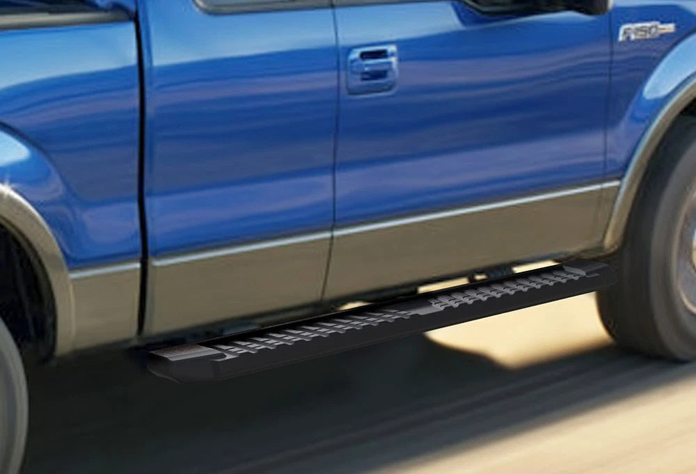 Black Running Boards for Ford F150 Super Cab (2004–2014)