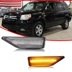 Clear Amber LED Front Bumper Side Marker Lights for Honda Pilot (2006–2008)