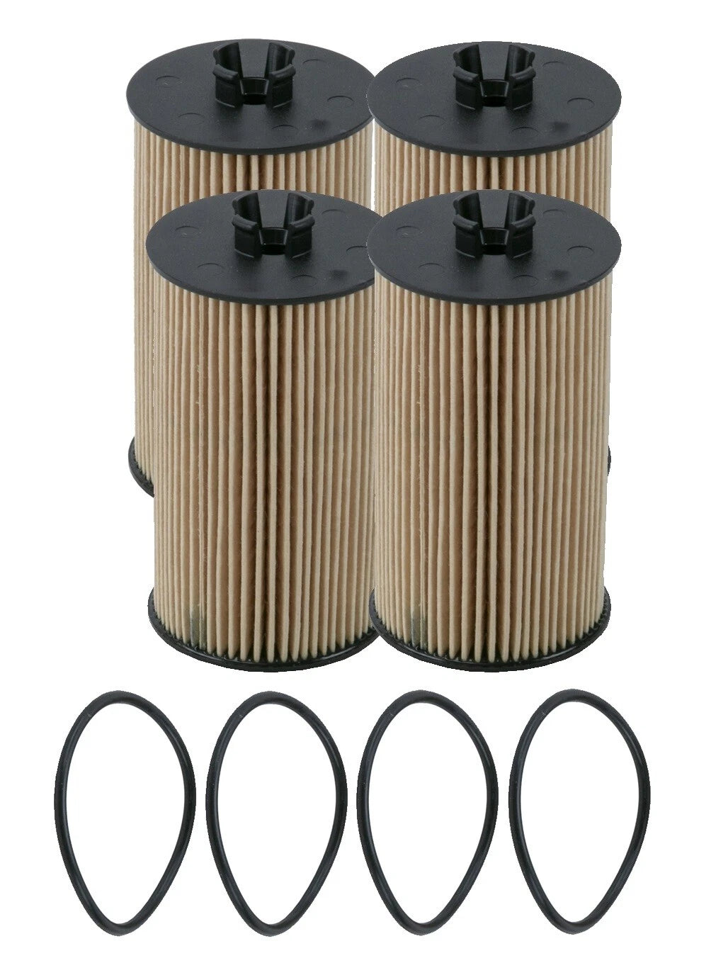 Set of 4 Engine Oil Filters for Buick Chevrolet GMC Pontiac Suzuki (Wix)