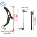 8X Front Lower Control Arms Sway Bars Tie Rods for Lincoln MKT Ford Flex (2013–2017)
