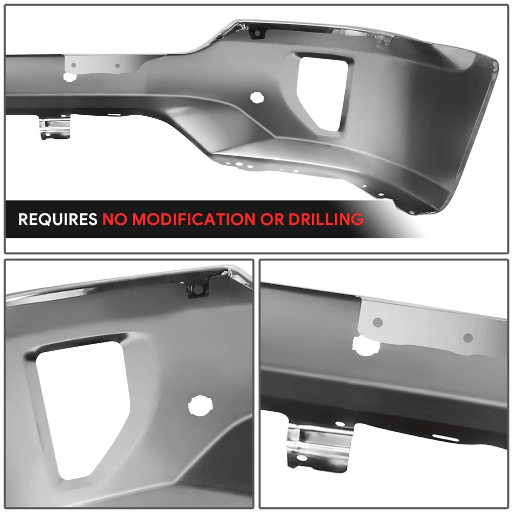 Front Bumper Face Bar for Chevrolet Silverado 1500 LD (2016–2019) Chrome
