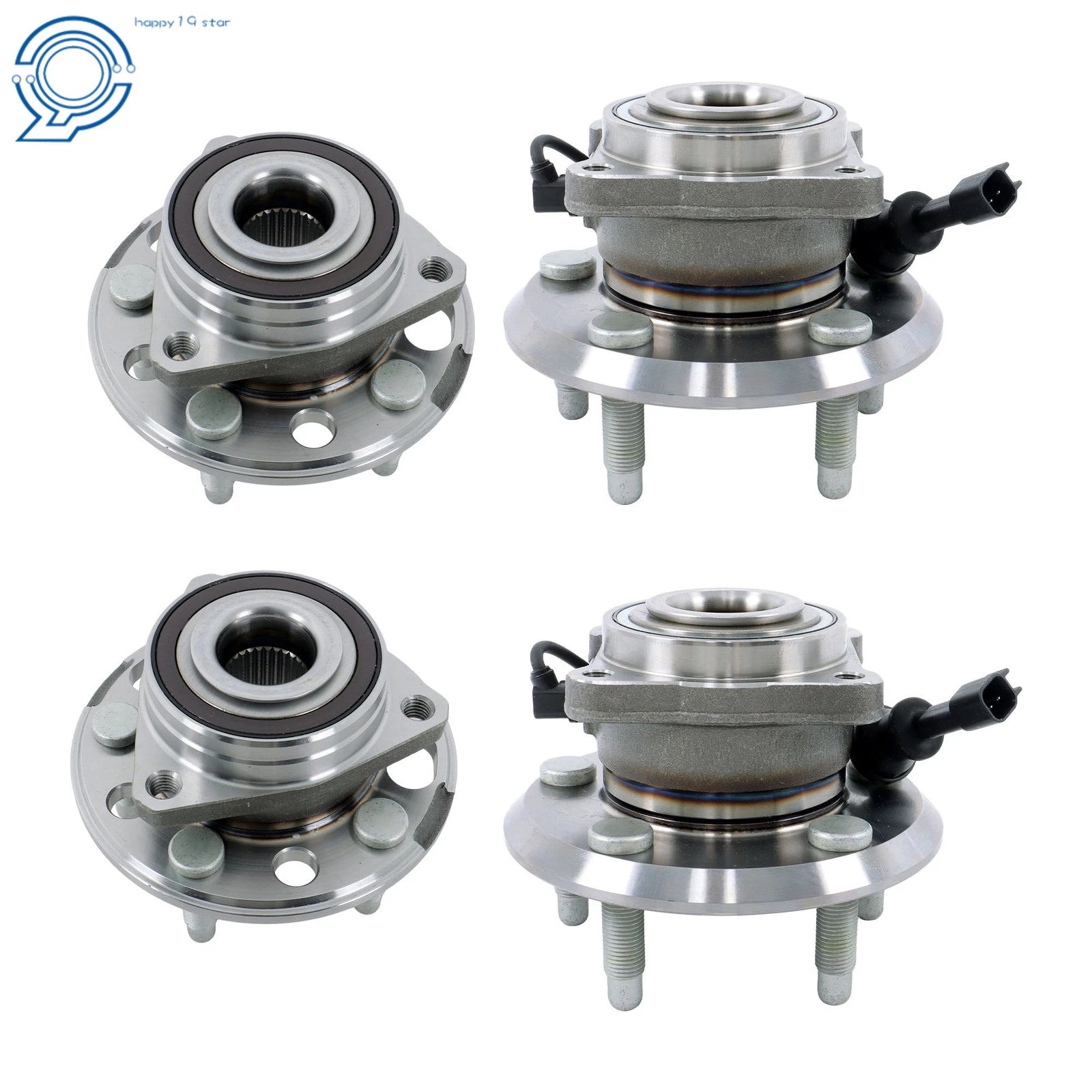 Set of 4 Wheel Hub Bearings for Chevy Equinox (2010–2017)