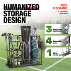Golf Bag Storage Stand for Golf Clubs (Garage Organizer)