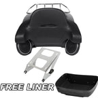 Matte Black King Trunk Speaker Mounts for Harley CVO Electra Glide (2014–2025)