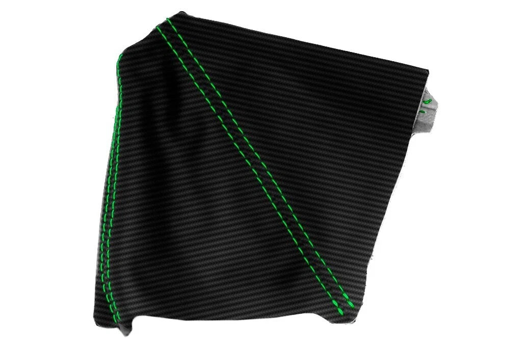 Manual Shift Boot for Dodge Challenger (2008–2014) Carbon Fiber Green Stitch