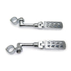 Chrome Dominator CNC FootPeg 1.25" w/ 4.5" Mounting Bracket for Harley Softail