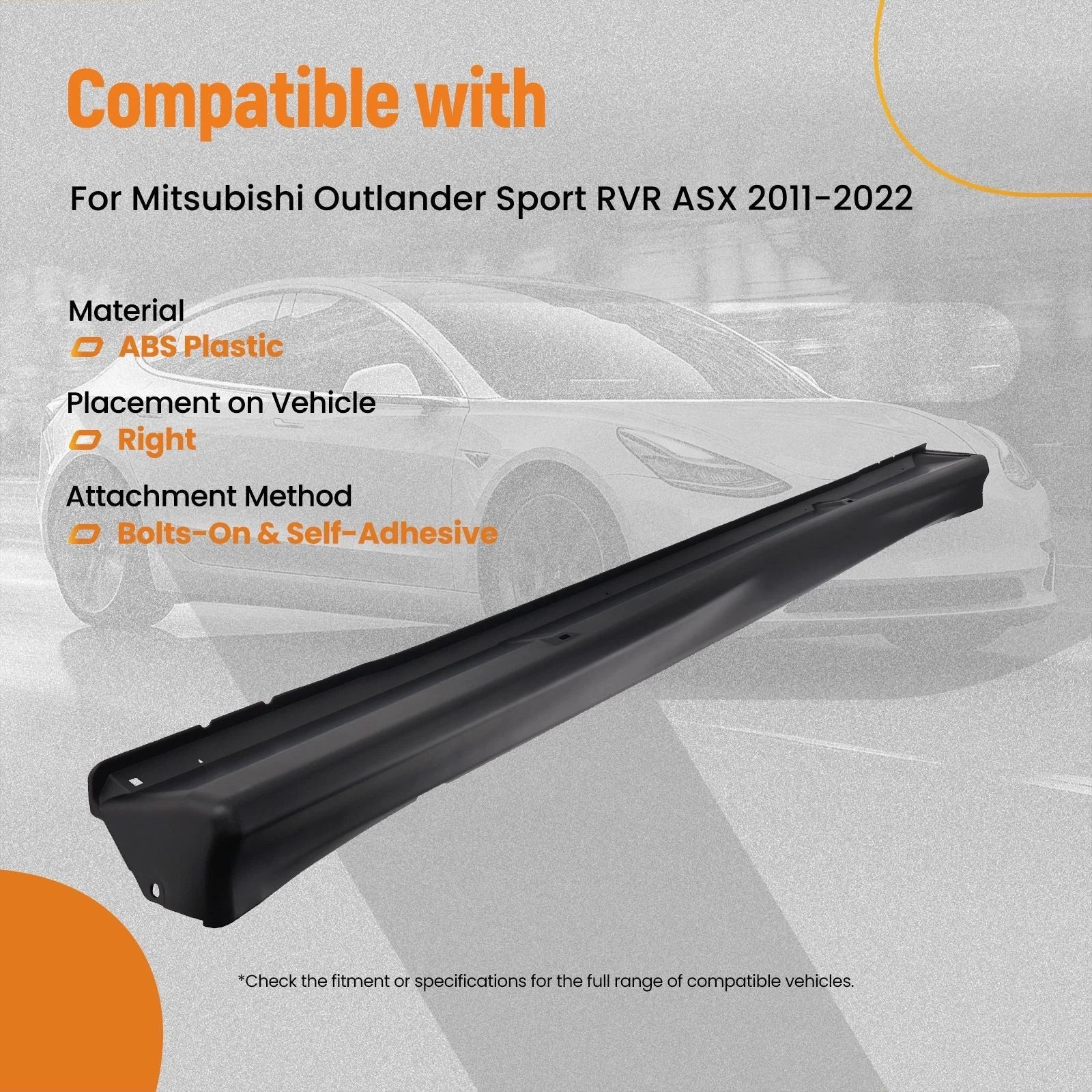 Side Body Panel Protection for Mitsubishi Outlander Sport (2011–2022)