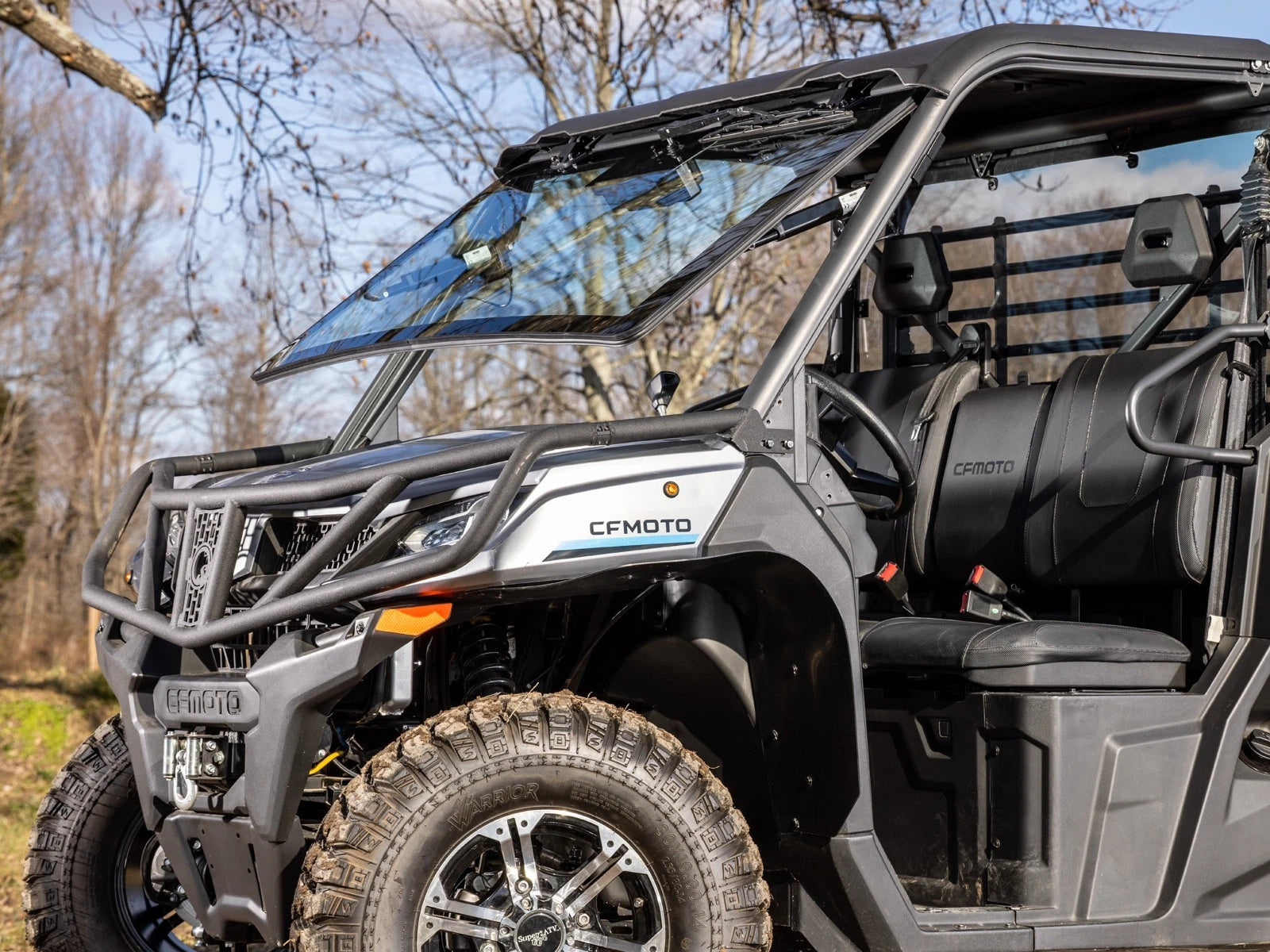 Maxdrive Power Flip Glass Windshield with Wiper for CFMoto UForce (2018–2023)