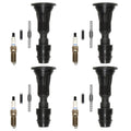 Set of 4 Denso Double Platinum Spark Plugs & Coil Boots for Buick Regal Verano (L4)