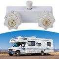 Double Knob Diverter RV Shower Faucet for Inside or Outside Use