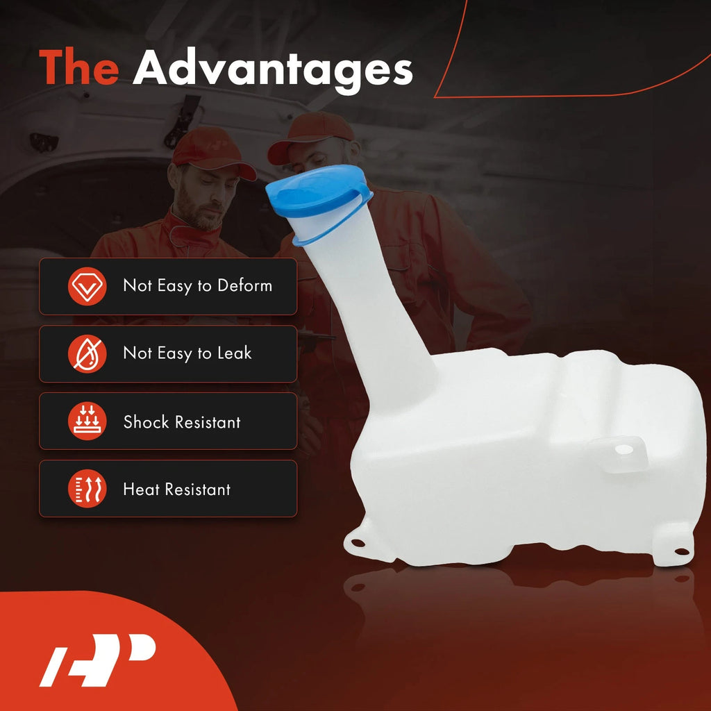 Windshield Washer Fluid Reservoir Tank with Cap and Pump for Toyota Tercel (1990–1994)