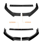 Gloss Black MP-Style Front Bumper Body Kit Spoiler Lip for Toyota Sienna (2018–2020)