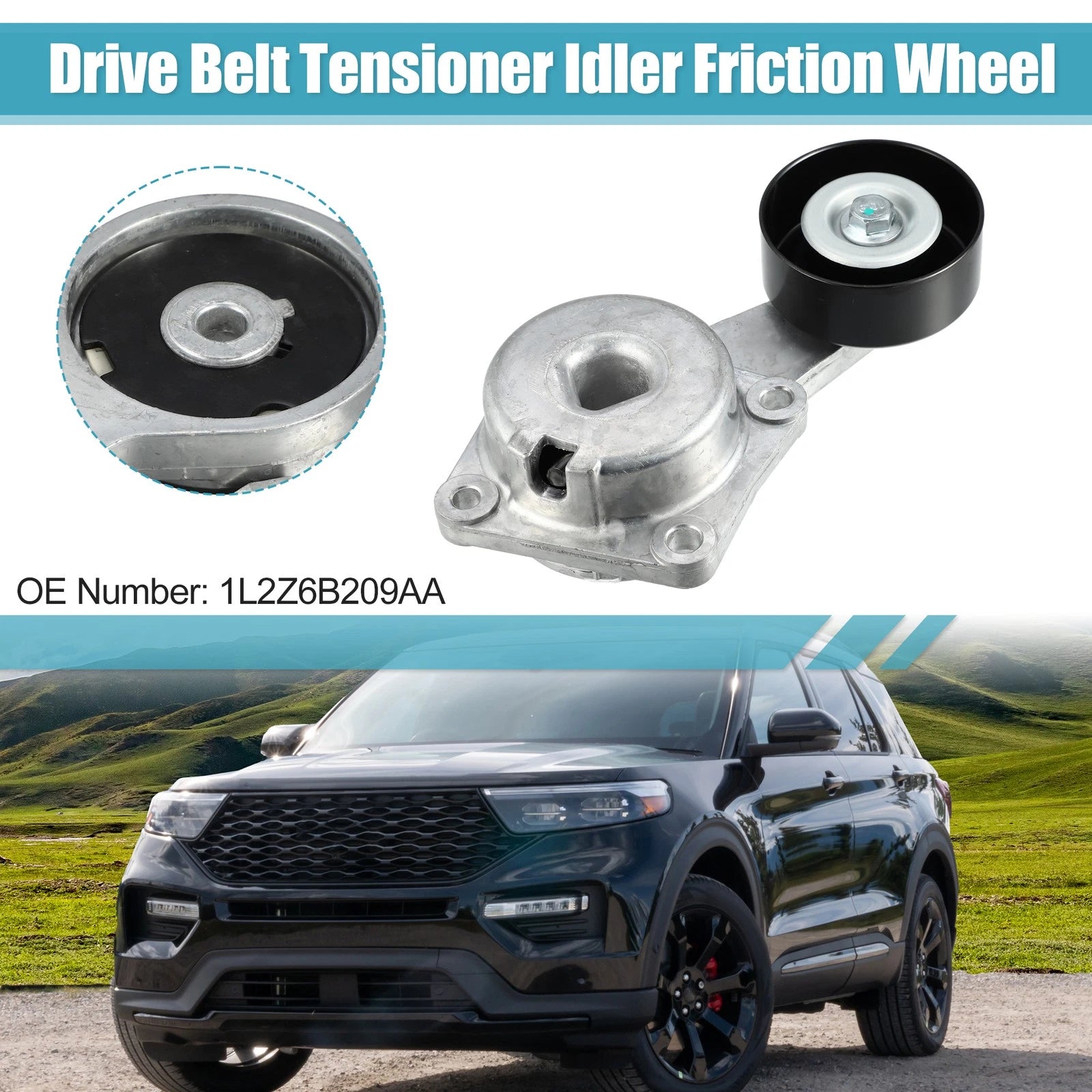 Belt Tensioner Pulley Assembly No. 1L2Z6B209AA for Ford E-150 (2003–2005)