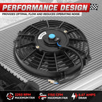 2X Slim Electric Radiator Fan Relay Kit for Universal Applications