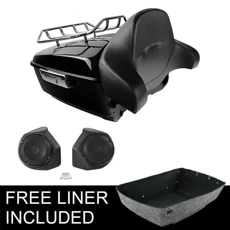 Backrest Rack Speakers for Harley Touring Tri Road Glide (2014–2026)