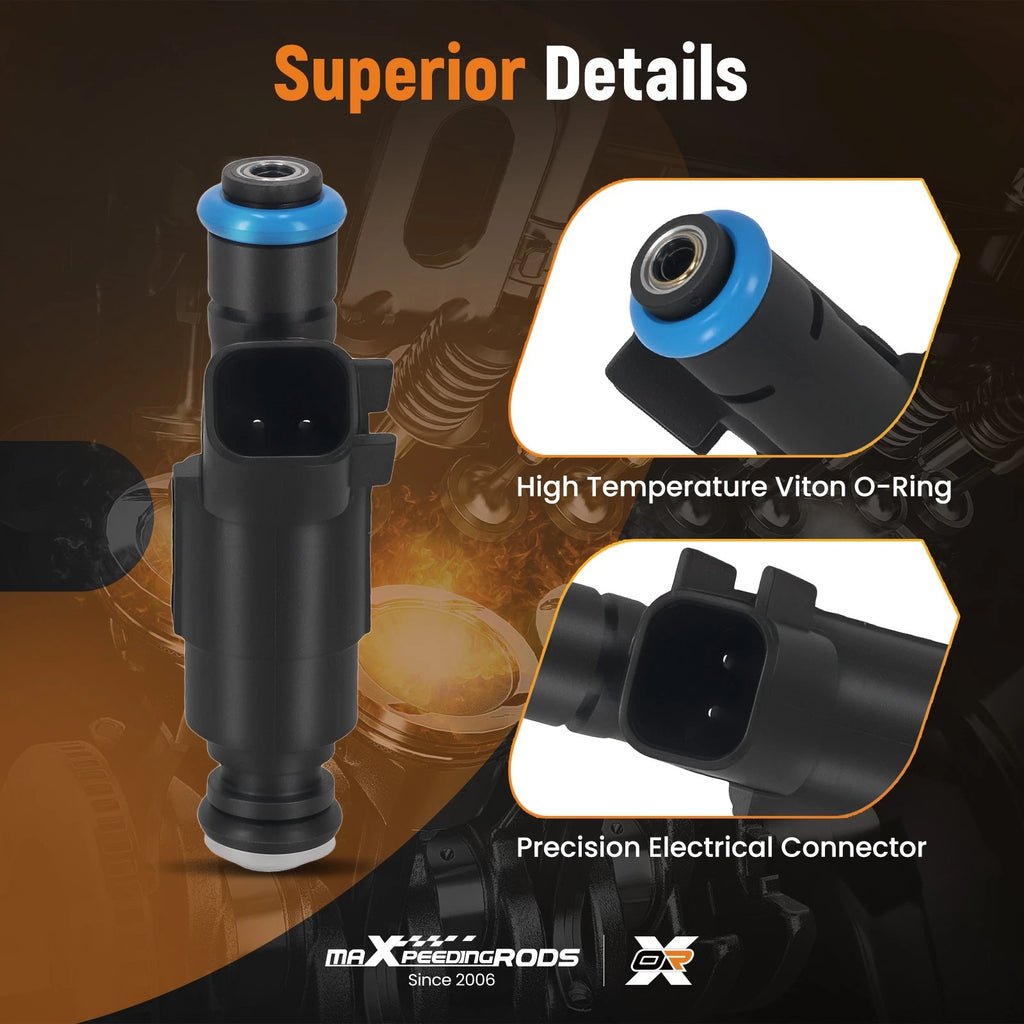 6x Fuel Injector for Jeep Wrangler 4.0L (1999-2004)