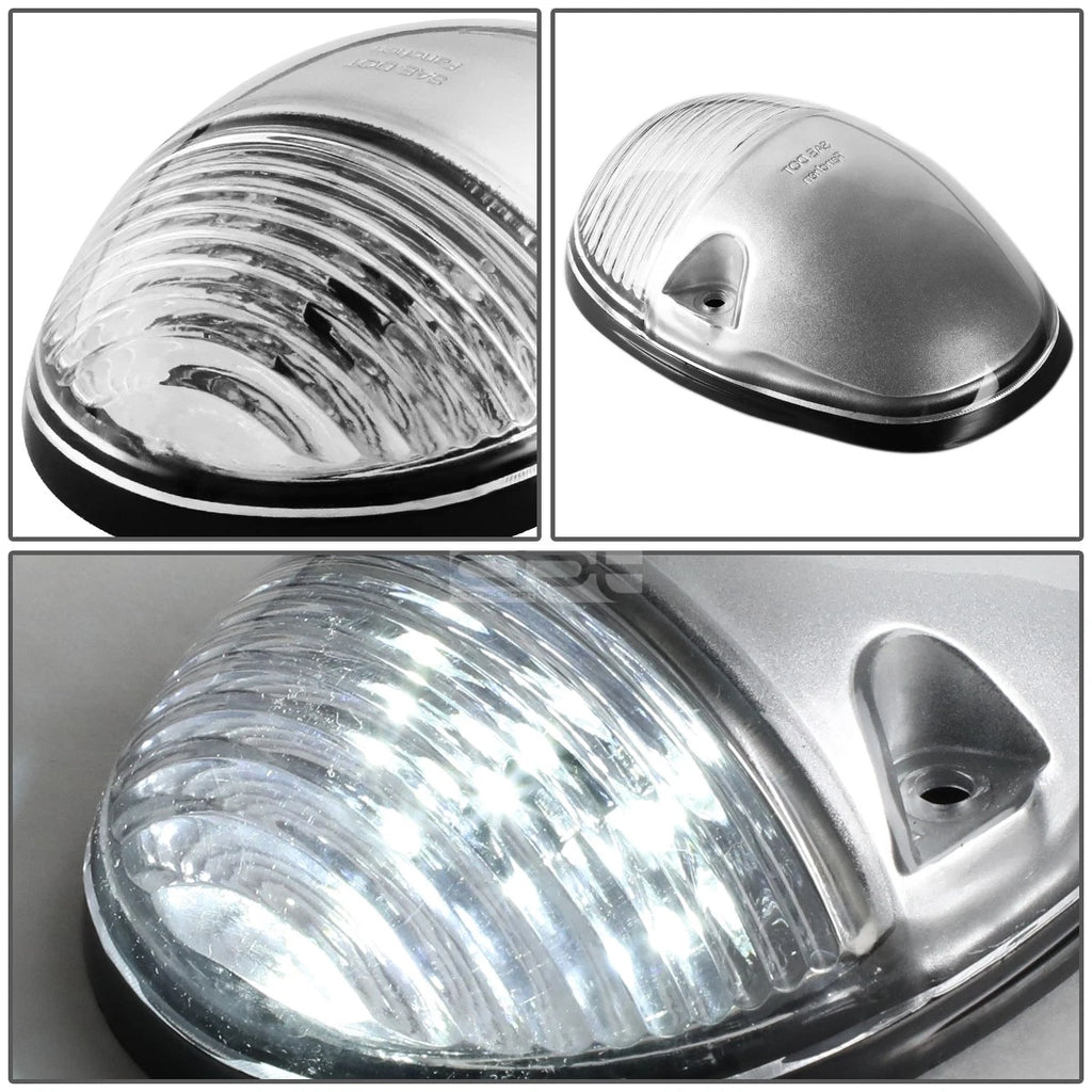 3X White LED Cab Roof Running Light Lamp for Silverado Sierra (2002–2007)