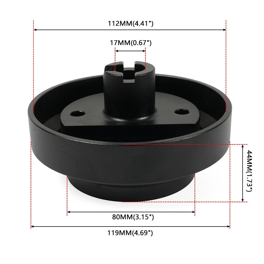 14in Steering Wheel with Black Quick Release for Honda Civic CR-V