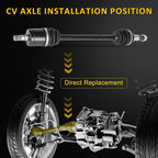 Set of 2 Complete CV Axles for Can-Am Defender HD8 (2016–2019)
