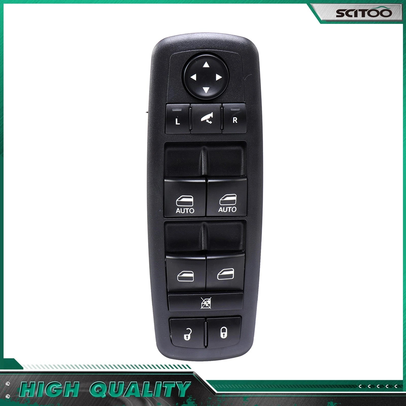 Window Switch for Dodge Ram 1500 2500 3500 (2013–2015) w/ Power Folding Mirror