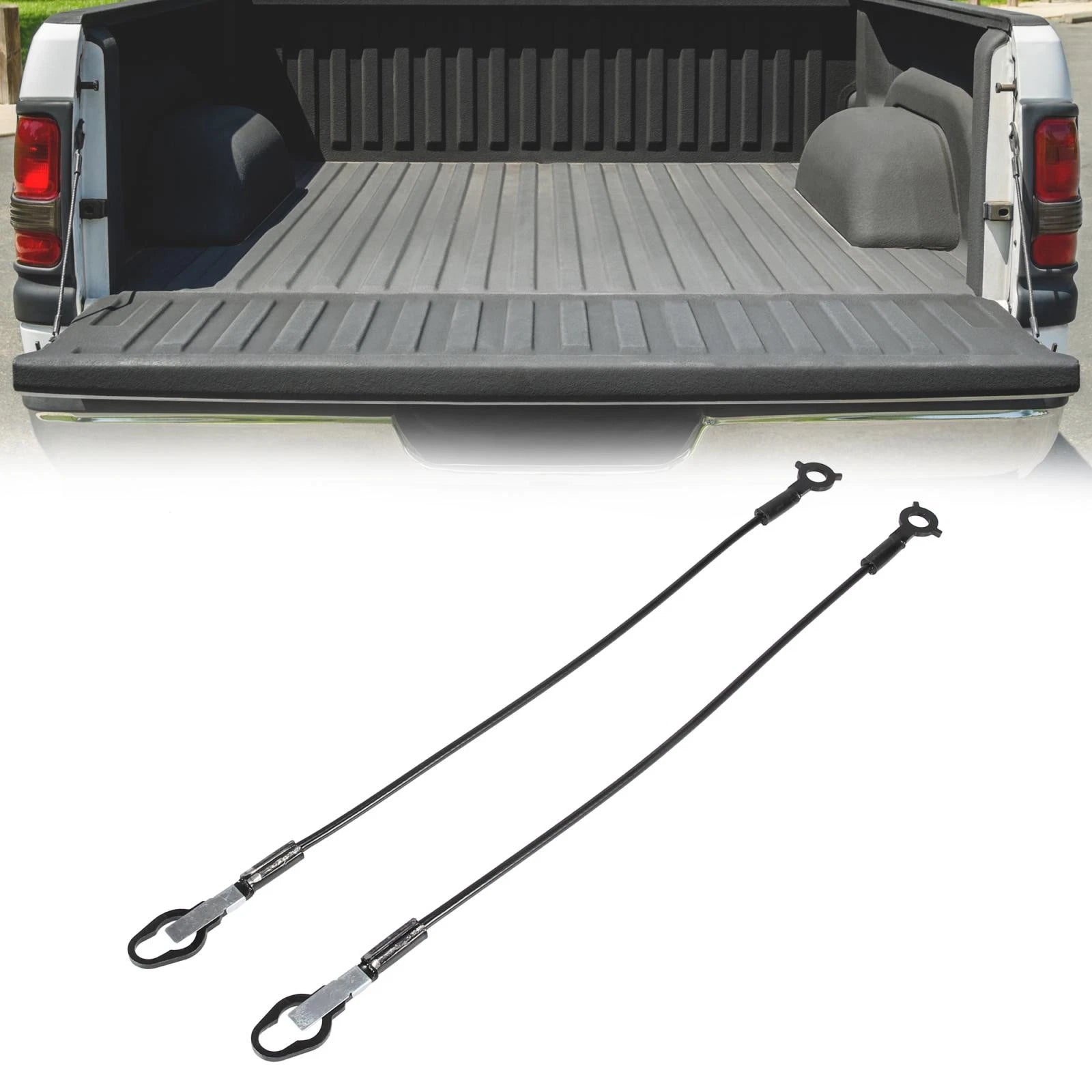 Pair Rear Tailgate Cables for Ford F250 F350 F450 F550 (2003–2012)