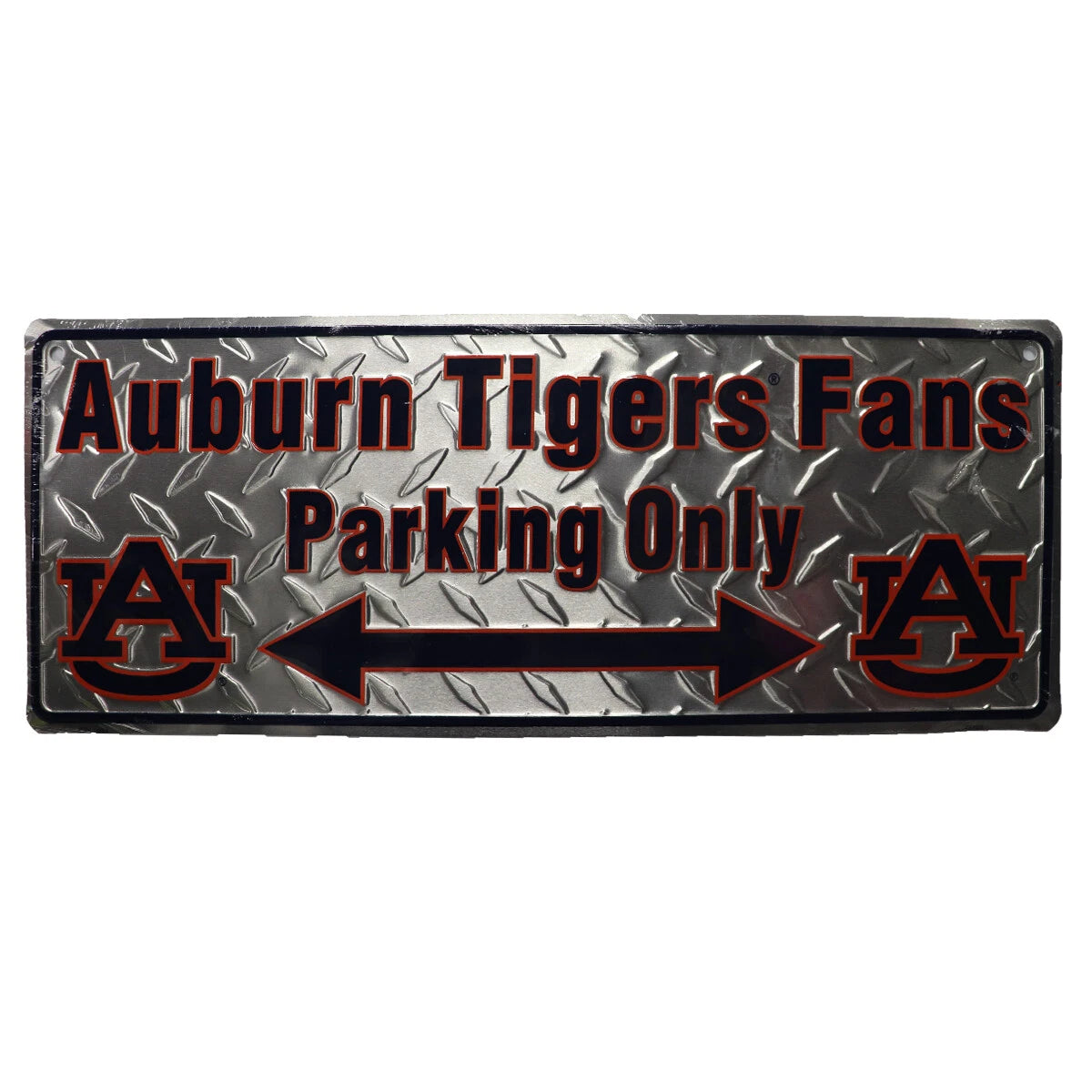 Auburn Tigers Fans Parking Only Aluminum Sign 7" x 18"