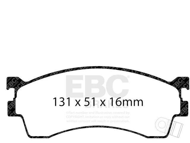 Front Brake Pad Set for Mazda Protege5 (2002–2003) VZ195NY
