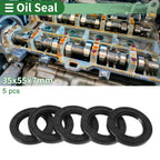 Set of 5 Oil Seal Rotary Shaft Seal NBR Rubber 35x55x7mm