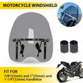 19"x17" Handlebar Large Smoke Windshield for Suzuki Boulevard C90 C50 (2005–2023)