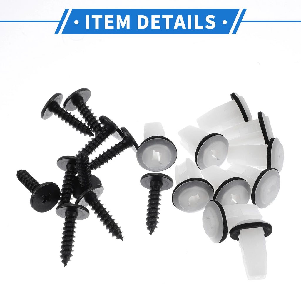 Set of 10 Fender Liner Splash Shield Bumper Cover Screws for Honda Accord 