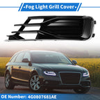 1 Pc Fog Light Grill for Audi A6 (2016–2018) No. 4G0807681AE Black