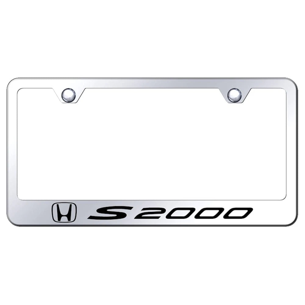 Stainless Steel License Plate Frame - Officially Licensed for Honda S2000