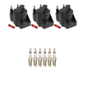 Set of 3 Ignition Coils & 6 Iridium Spark Plugs for Buick Century, Electra, Lumina (V6)