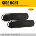 Set of 2 Bumper Side Marker Light Housing Smoke for Honda Civic (2002–2005)