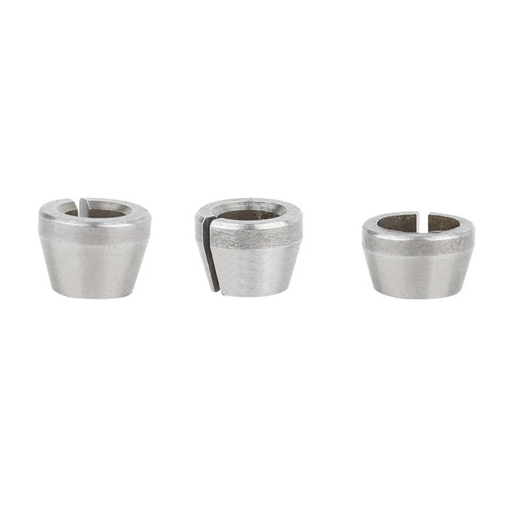 Set of 3 Collet Chucks for Engraving Machine (6mm, 6.35mm, 8mm)